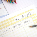 Stundenplan Printable