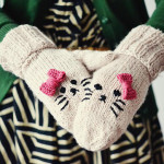 Süße Kitty-Handschuhe 