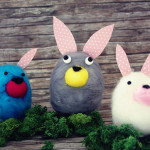 Gefilzte Osterhasen