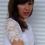 Shirt mit Spitzen-Ärmeln