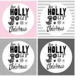 Geschenkanhänger „Holly Jolly Christmas“ (Printable)