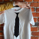 Krawatten-Applikation fürs T-Shirt