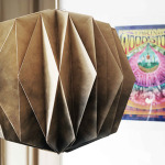 Papierdesign Lampenschirm in Erdtönen