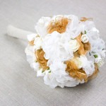 Brautstrauß mit Stoffblumen